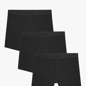 Organic Basics Men's black Boxer Briefs - Set of 3